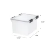IRIS USA, WeatherPro Letter and Legal Size Plastic File Box with Gasket, Set of 6 - Image 3