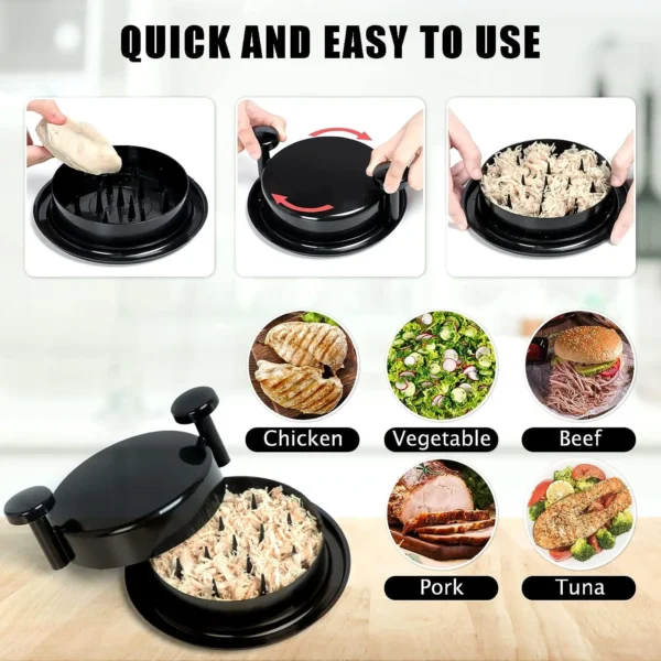 Kitchen Tools Gadgets Manual Food Processors Meat Shredder Can Cut Cooked Meat and Vegetables - Image 9