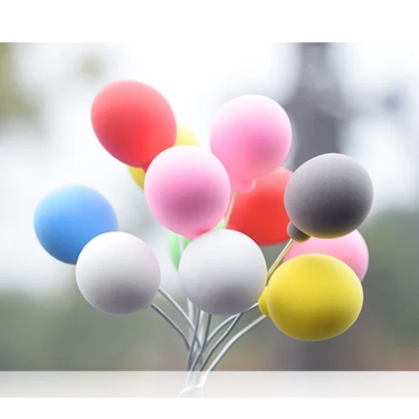 Colorful Balloons Car Decorations Cute Mini Cartoon Car Creative Ornaments Car Accessories for Girls Dashboard Accessories - Image 3