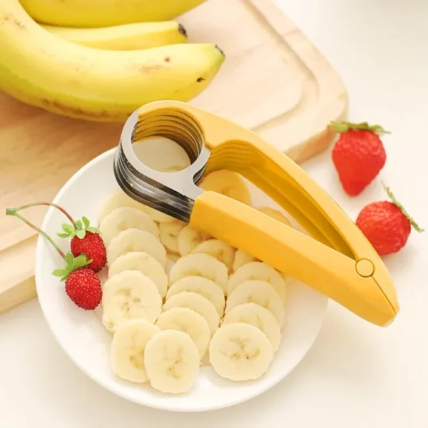 Kitchen Manual Banana Slicer Sausage Chopper Stainless Steel Cucumber Salad Cutter Fruit Vegetable Food Processors Cooking Tools - Image 4