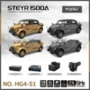 Hengguan Command Vehicle RC 1/18 2.4GHG4-51 Steyr 1500A Military Model Vehicle Full Scale Remote Control Adult/Children Toy Gift