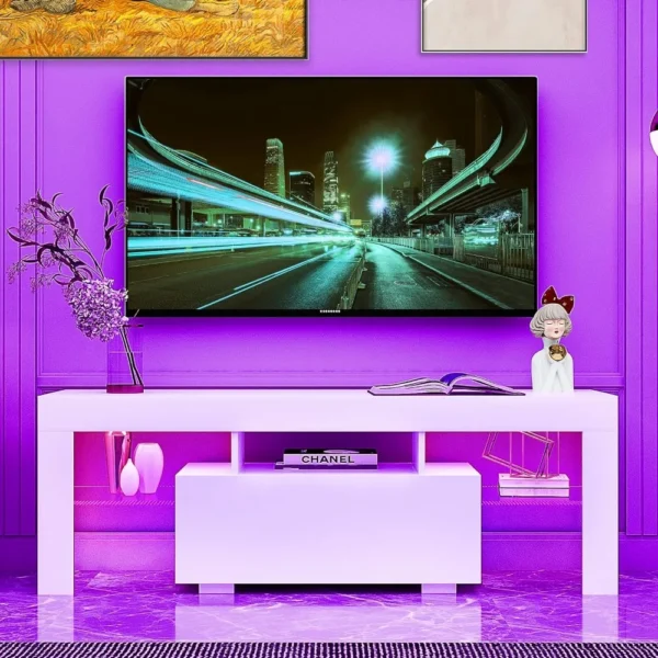 Coffee Table Tv Cabinet White Kitchen Cabinets for Living Room Sets Furniture LED TV Stand for 55 Inch TV Bedroom Wall Shelves - Image 5