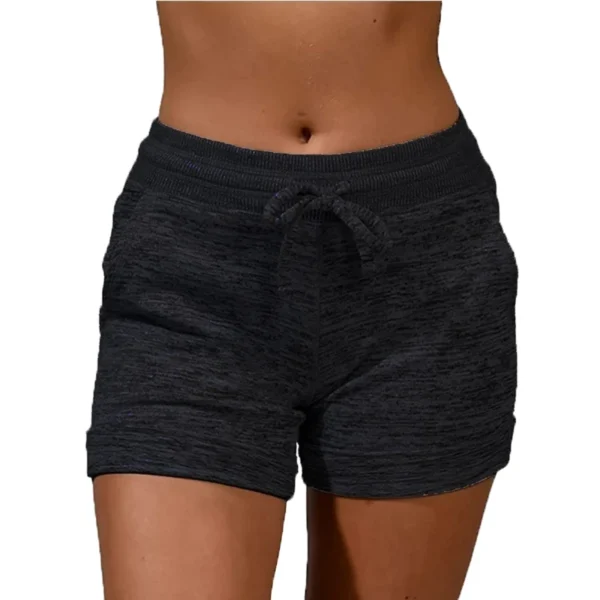 Trending Fashion Women's Solid Color Athletic Shorts Elastic Waist Sportswear Soft and Comfortable Gym Fitness Yoga Short - Image 3