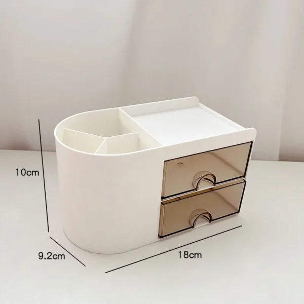 Simple Pen Holder With Drawer Multifunction Desktop Organizer Stationery Storage Box Student Office Desk Decorations - Image 5