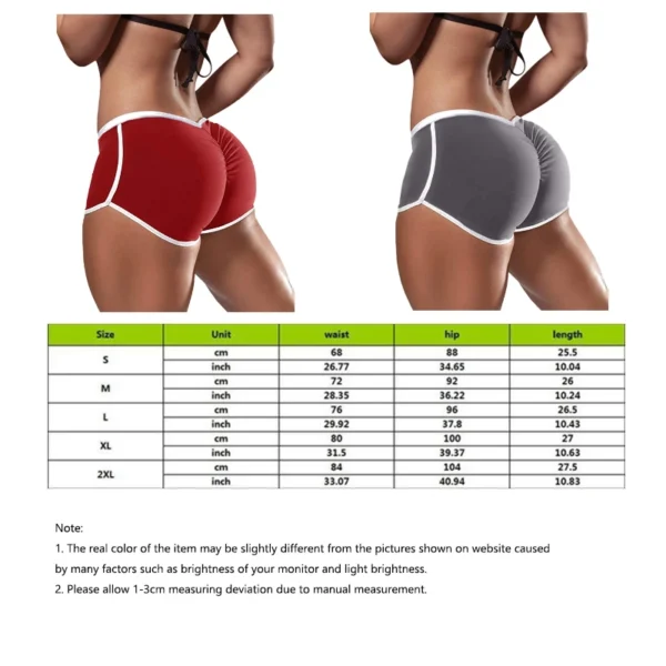 Low Waist Sport Shorts For Women Summer Elasticated Fold Design Shorts Sexy Ladies Training Gym Shorts Mini Skinny Fitness Short - Image 6