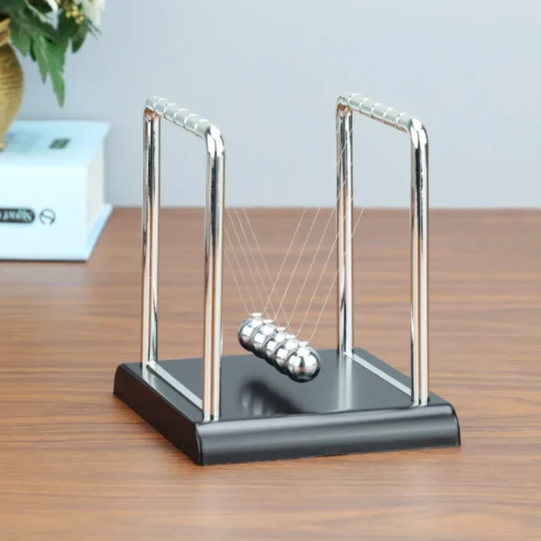 Newton’s Cradle Balance Ball Science Toy Laws of Conservation of Energy Toy Interactive Fidget for Office Stress Relief - Image 5