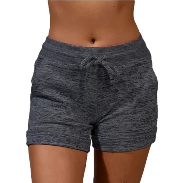 Trending Fashion Women's Solid Color Athletic Shorts Elastic Waist Sportswear Soft and Comfortable Gym Fitness Yoga Short - Image 4