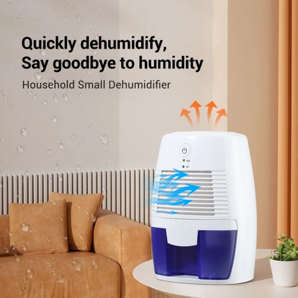 Portable Dehumidifier Air Purifier USB Mute Moisture Absorbers Air Dryer For Home Room Office Kitchen Deodorizer Dryer