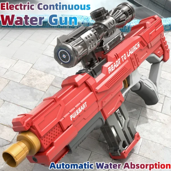 Automatic Electric Water Gun Large Capacity Water Blaster Soaker for Kid and Adult for Summer Beach Party Toy Gun KT16