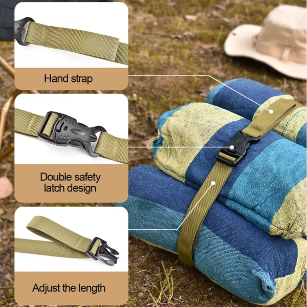 Nylon Cargo Strap Travel Tied Cargo Luggage Fastener Belt Strap with Buckle Travel Kits Outdoor Camping Tool Hiking Accessories - Image 5