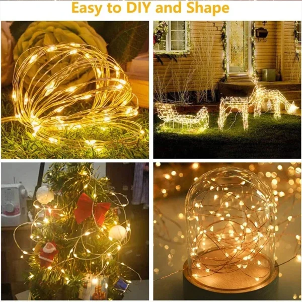 3M LED Curtain String Lights Fairy Decoration USB Holiday Garland Lamp 8 Mode For Home Garden Christmas Party New Year Wedding - Image 5