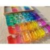New Design Montessori Toys See Through Rainbow Lucite Stacking Blocks Acrylic HighTransparent for Kids Open Play