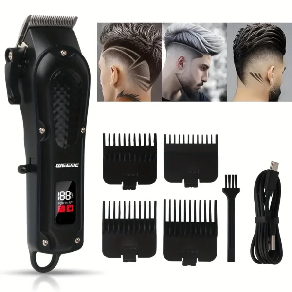 Barbershop special electric hairdresser silent metal body fast charging cordless set home personal care small appliances shave - Image 5