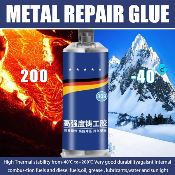 Metal Repair Adhesive High Strength Cold Welding Glue Welding Equipment Industrial Metal Repair Glue Magic Plastic Repair Agent - Image 2