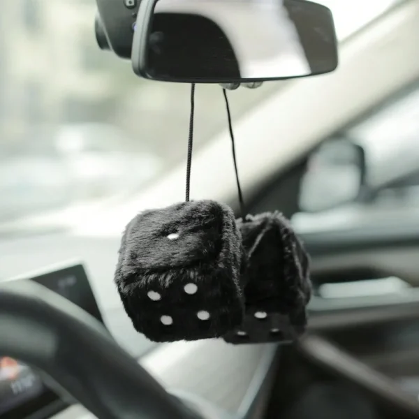 Dice Design Car Hanging Ornament Retro Car Mirror Hanging Accessories for Car Decoration - Image 3