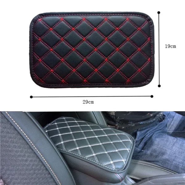 Universal Car Leather Armrest Mat Auto Armrests Storage Box Mats Dust-proof Cushion Cover Armrest Protector Waterproof Interior - Image 6