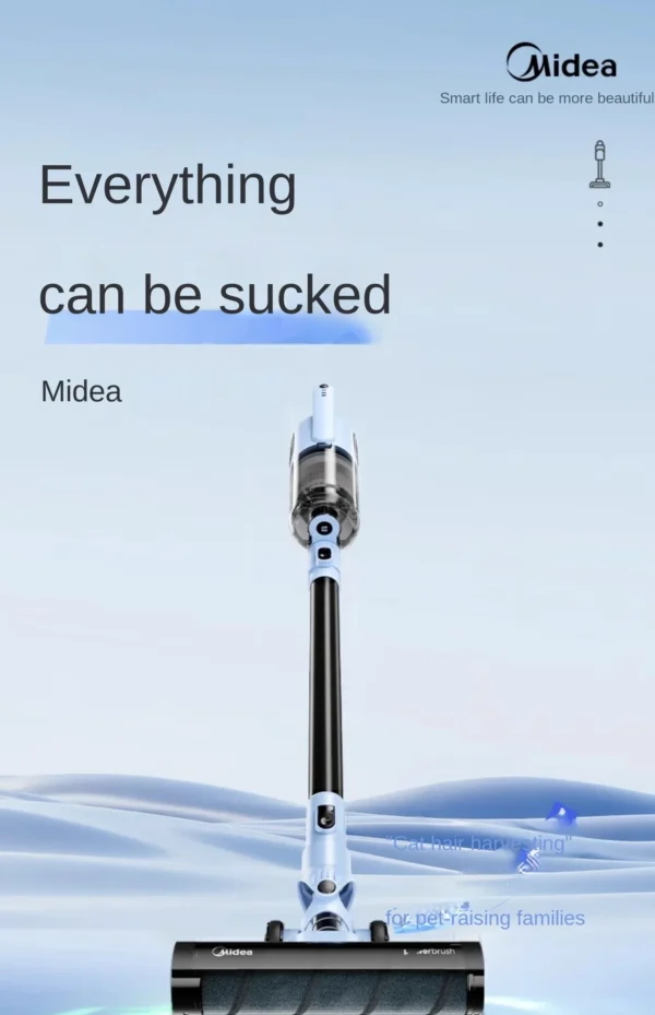 Midea QN8 vacuum cleaner Household appliances Small large suction hand-held silent strong pet hair suction cleaning machine