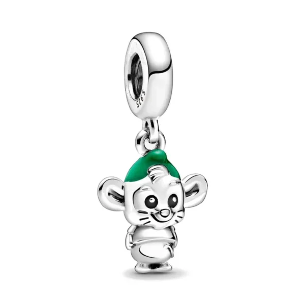 New 925 Silver Mouse Cartoon Apple Clip Princess Pendants Charms Beads Fit Original Pandora Bracelet DIY Jewelry For Women 2023 - Image 2