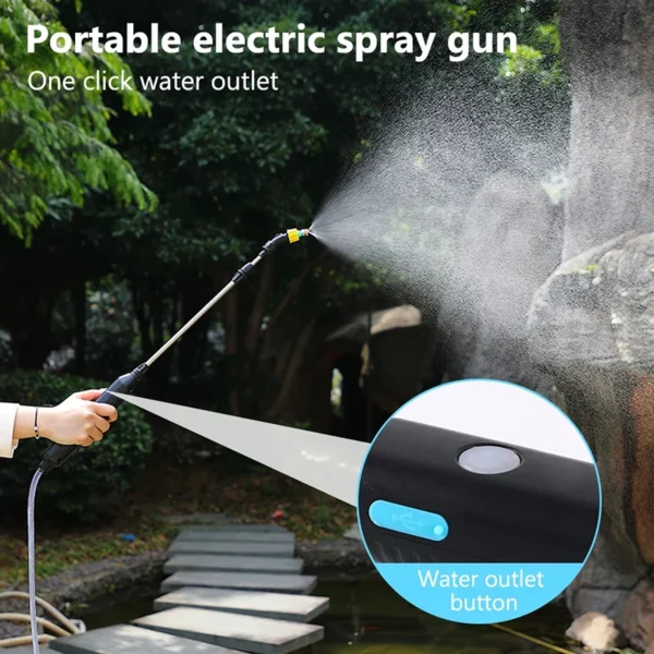 Electric Plant Sprayer Watering Spray Wand Rechargeable Battery Garden Sprayer Plant Mister Sprayer Yard Lawn Weeds Plants - Image 3