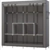 LEEGOHOME Portable Closet Large Wardrobe Closet Clothes Organizer with 6 Storage Shelves, 4 Hanging Sections 4 Side Pockets - Image 3