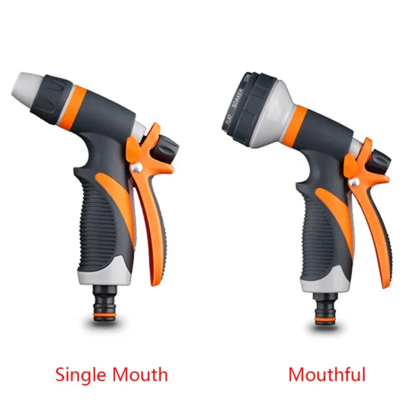 Portable High-Pressure Spray Gun, 8 Modes, Irrigation Port, Garden Plant Irrigation, Gardening Tools。