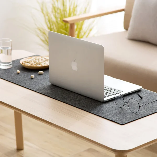 Large Office Computer Desk Mat Table Keyboard Mouse Pad Wool Felt Laptop Cushion Desk Non-slip Mat Gamer Mousepad Mat - Image 3