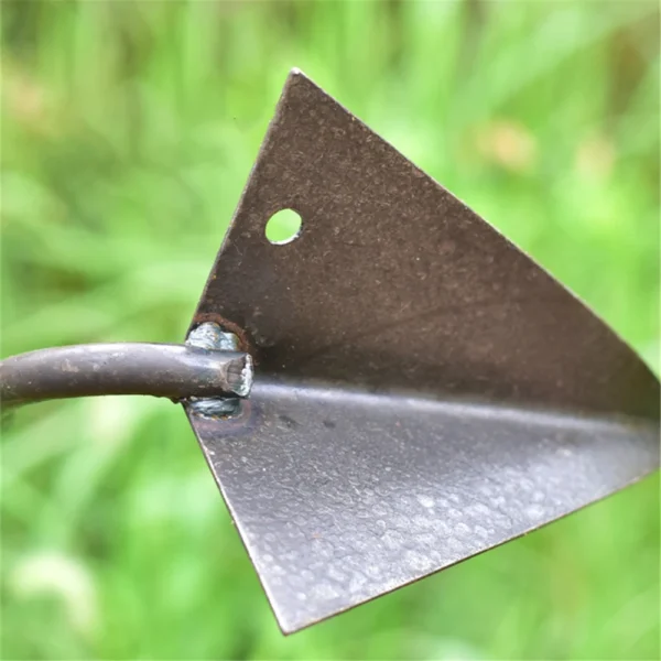 Farm Tools Hoes Household Vegetable Planting Triangle Furrow Hoe Small Tip Hoe Agricultural Land Turning Loose Soil Triangle Hoe - Image 5