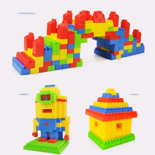 130Pcs assembled building block toys, large particles of children's stacking toys, kindergarten educational early education toys - Image 4