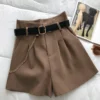 Summer Suit Shorts Female External Wear New Korean Version of High-Waisted Wide-Legged Trousers Hundred Casual Trousers - Image 4