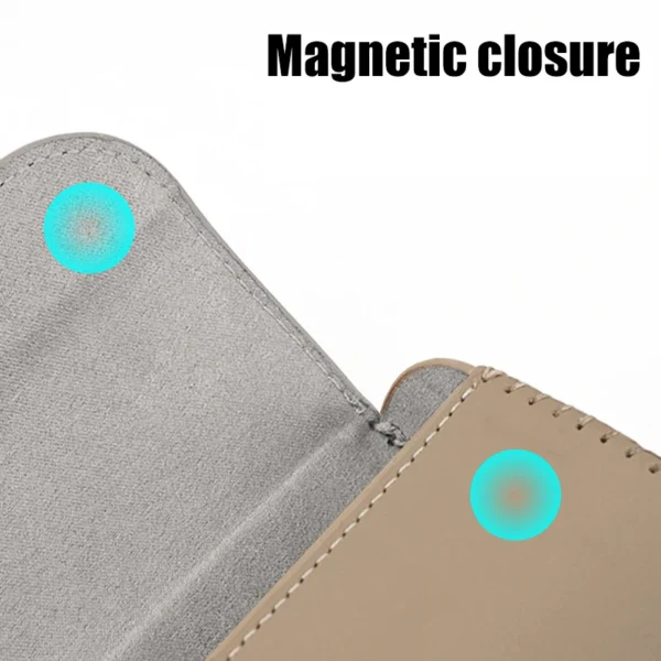 PU Leather Sunglasses Box Car Visor Sunglasses Case Clip Hanger Magnetic Fastener Eyeglasses Storage Auto Interior Accessories - Image 5