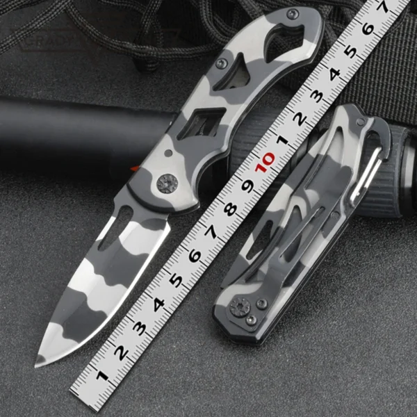 GradyFung Brand Folding Knife Stainless Steel Blade Small Pocket Knife for EDC Camping Utility KeyChain Hand Tools Gear - Image 3