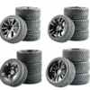 1/10 Onroad Touring Rc Car Wheel & Rubber Tires For Traxxas Nitro 4tec 4-tec 2.0