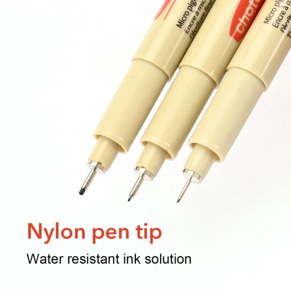 12 Tip Pigment Liner Micron Ink Marker Pen for Manga Draw Sketching Needle Pen Hook Line Pen Sketch Stationery Set Art Supplies - Image 4