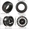 4PCS 1.9 inch 75mm RC Tires 12mm Hex Hubs Wheels for Wltoys 144010 144001 1/14 1/16 1/10 Scx10 Traxxas Trx-4 Tamiya Racing Car - Image 2
