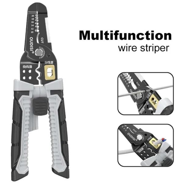 Wire Stripper Pulling Plier Wire Cutter Multifunction Repairing Scissors Electrical Stripping Crimping Plier Hand Tool