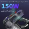 Wireless Handheld Vacuum Cleaner 15KPa150W Powerful Dual Motor Electric Vacuum Cleaner for Household and Automotive Mite Removal - Image 2