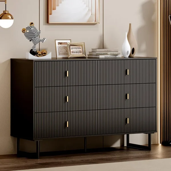 9 Drawer Dresser for Bedroom, Large Double Dresser with Wide Drawers, Modern Chest of Drawers,Storage Organizer Dresser - Image 6