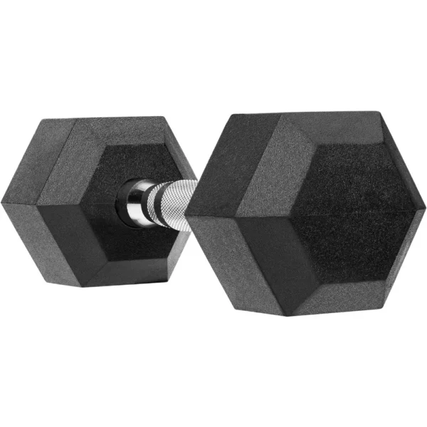 Hex Dumbbell Rubber Encased Dumbbell Strength Training Hex Dumbbell, Hand Weight For Workout & Exercise - Image 2