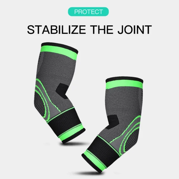 1 PC Elbow Support Elastic Gym Fitness Nylon Protective Pad Absorb Sweat Sports Safety Basketball Game Arm Sleeve Elbow Brace - Image 3