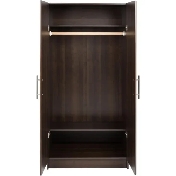 Wardrobe Closet, Linen Cabinet, Wardrobe Cabinet with Hanging Rail and Shelves, 32" Storage Cabinet Closet - Image 3