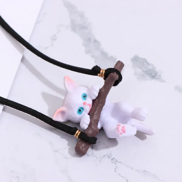 Car Pendant Creative Cute Branch Cat Rearview Mirror Pendant Car Interior Decoration for Girls Car Interior Accessories - Image 6