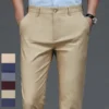 Male Pants Stretch Solid Black Smart Casual Men's Trousers Office Quick Dry Suit Pants New Spring Autumn Korean Straight Pants - Image 4