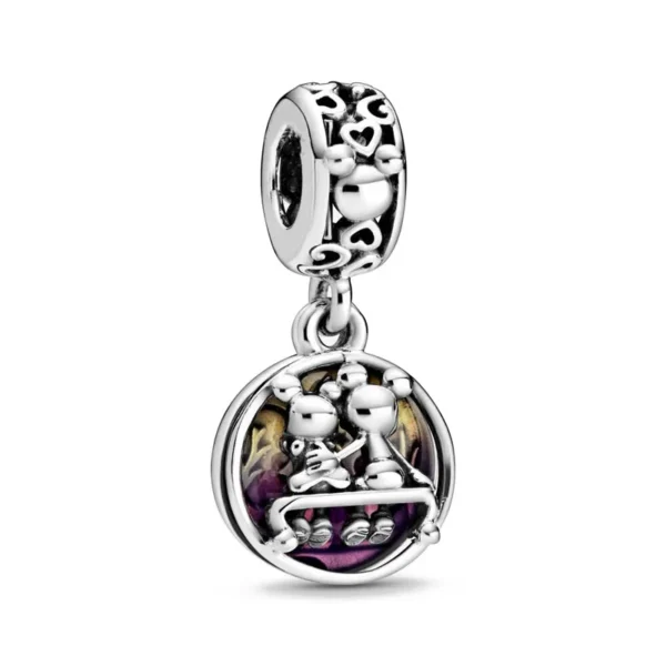 New 925 Silver Mouse Cartoon Apple Clip Princess Pendants Charms Beads Fit Original Pandora Bracelet DIY Jewelry For Women 2023 - Image 6