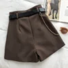 Summer Suit Shorts Female External Wear New Korean Version of High-Waisted Wide-Legged Trousers Hundred Casual Trousers - Image 5