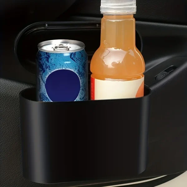 1L Car Interior Storage Case Trash Bin Push Can Mini Tray Dustbin Garbage Box Door Seat Clip Stand Holder Automotive Accessories - Image 3