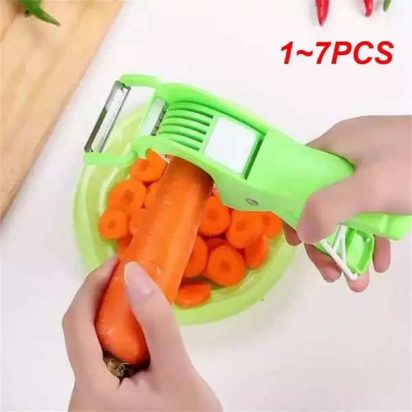 1~7PCS Vegetable Slicer Durable Pocket Easy-to-use Peeler And Slicer Top Rated Product Prepare Ingredients Kitchenware Efficient