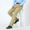 Mens Summer Lightweight Thin Autumn Thick Suit Pant Cotton Slacks Straight Loose Bland Solid High Waist Business Casual Pants - Image 2