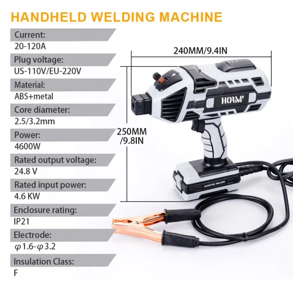 4600W Electric Welding Machine Handheld Mini Home Welder Tool Inverter Portable Manual Welding Household Welding Equipment - Image 4