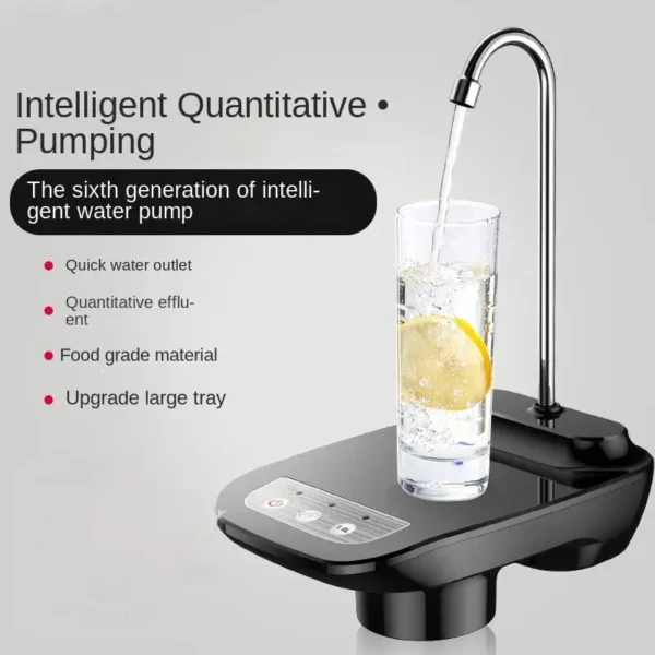 Water Bottle Pump Dispenser USB Charging Automatic Drinking Water Pump Portable Electric Water Dispenser Household Appliances