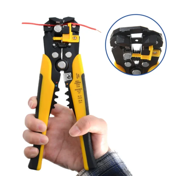 Crimper Cable Cutter Adjustable Automatic Wire Stripper Multifunctional Stripping Crimping Pliers Terminal Hand Tool - Image 6